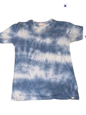 Sand Cloud Organic Cotton S Unisex Blue Tie-Dye Tee